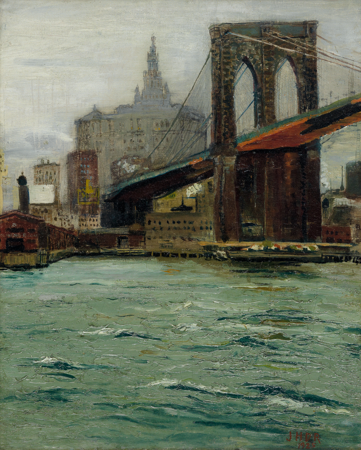 JOHN HAROLD DEVON ROBINSON (1895 - 1970) Untitled (Brooklyn Bridge).